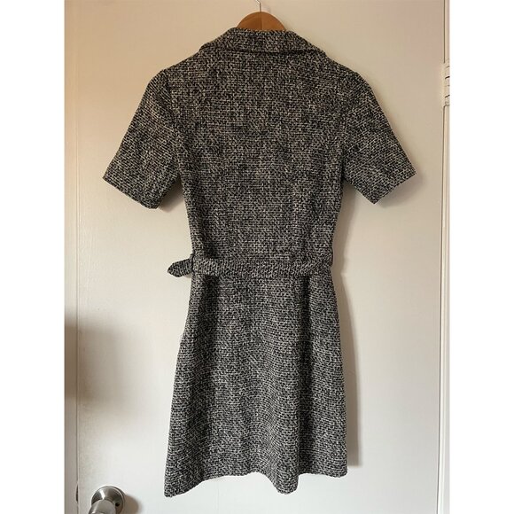 retro & other stories tweed belted mini dress never worn size 0 - Picture 3 of 4